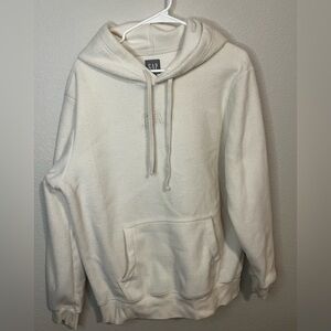 Women’s Gap fleece hoodie, cream, size medium